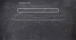 Desktop Screenshot of darkgame.info